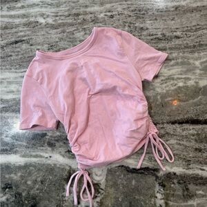 Pink hollister baby tee size XS